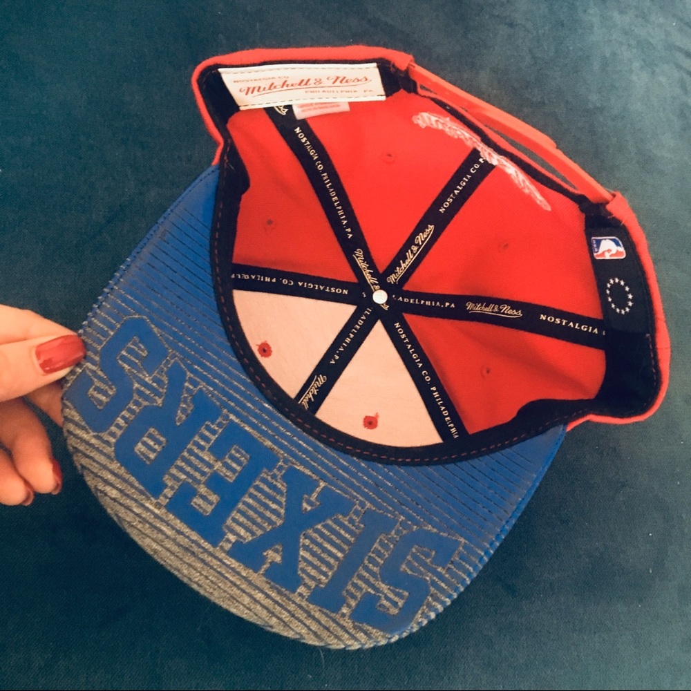 Sixers 76ers Snapback Hat Flat Brim Philly